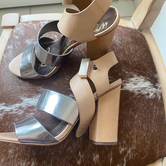 Sam Edelman Metallic/leather Sandals - Picture 2 of 9
